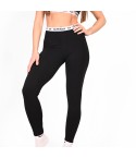 Leggings donna a vita alta con elastico loggato Superga D762