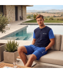 Pigiama uomo estivo scollo serafino Superga SMS26337