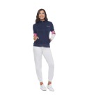 Tuta donna primaverile in cotone elasticizzato con zip Superga SWS25705