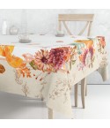 Tovaglia Vingi Tiffany cod. 26 in cotone con zucche e fiori