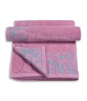 Vingi set asciugamani viso + ospite cotone Tiziana rosa