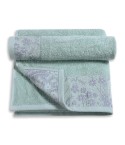 Vingi set asciugamani viso + ospite cotone Tiziana verde