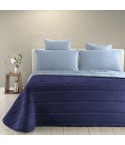 Trapuntino primaverile singolo Irge celeste blu double face