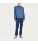 Pigiama Uomo scollo a serafino 100% cotone RAGNO U888N1