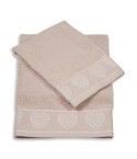 Vingi set asciugamani viso + ospite cotone Valentina beige