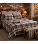 Completo letto fantasia tartan cotone Zambaiti Style 2100