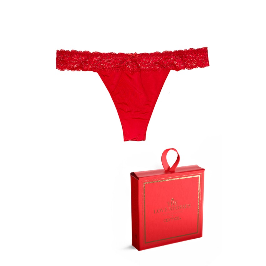 Perizoma donna con pizzo rosso Admas 42716