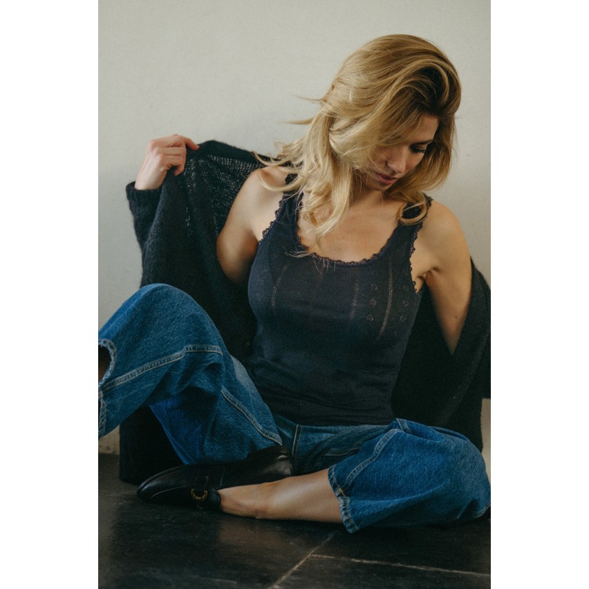 Canotta donna sottogiacca pizzo Admas 43481