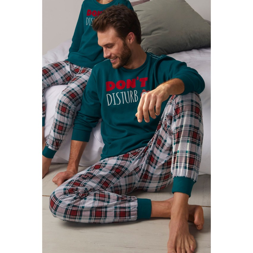Pigiama uomo Admas 55333 lungo verde