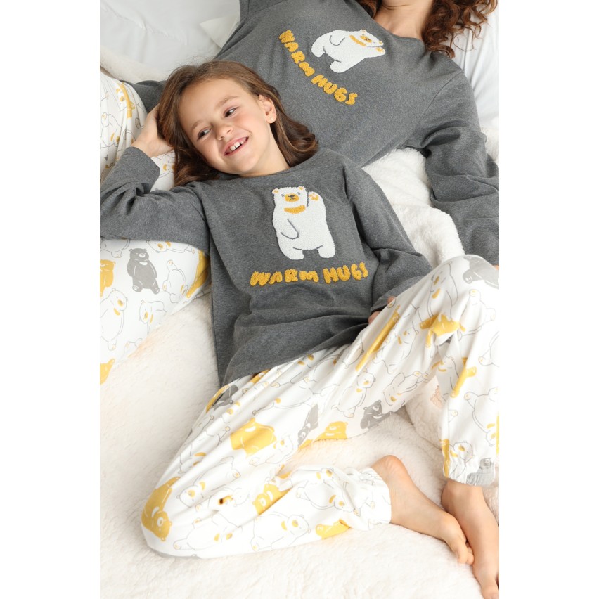 Pigiama bimba in caldo cotone orso Admas 60861