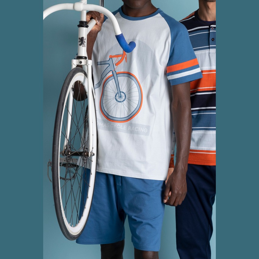 Pigiama uomo in cotone bicicletta Admas 62106