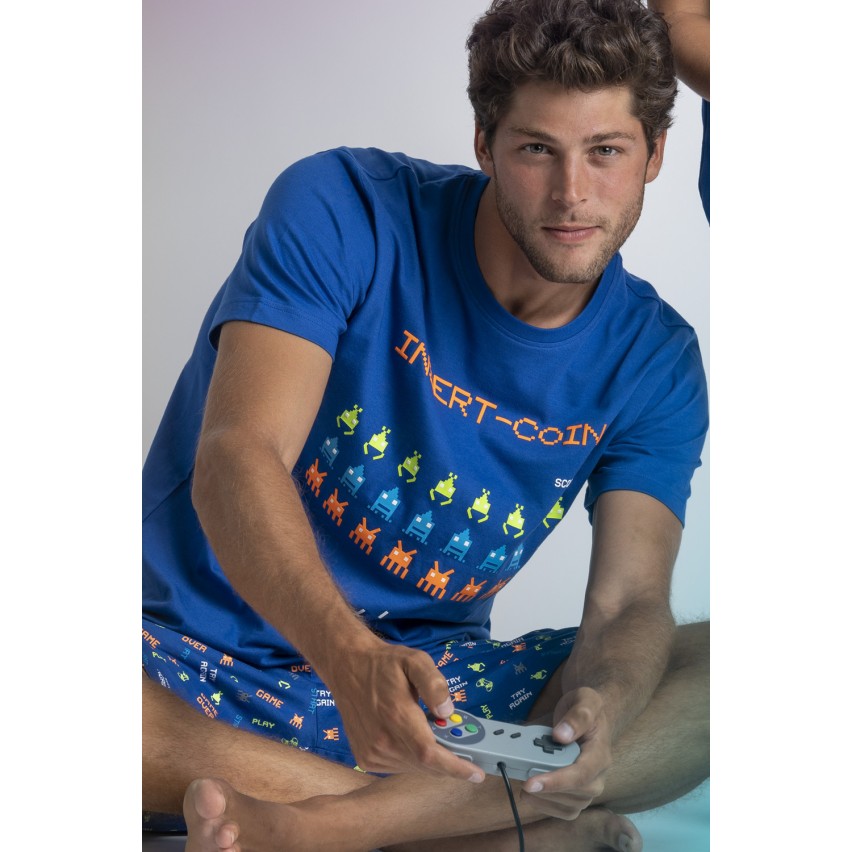 Pigiama uomo play game cotone estivo Admas 62120