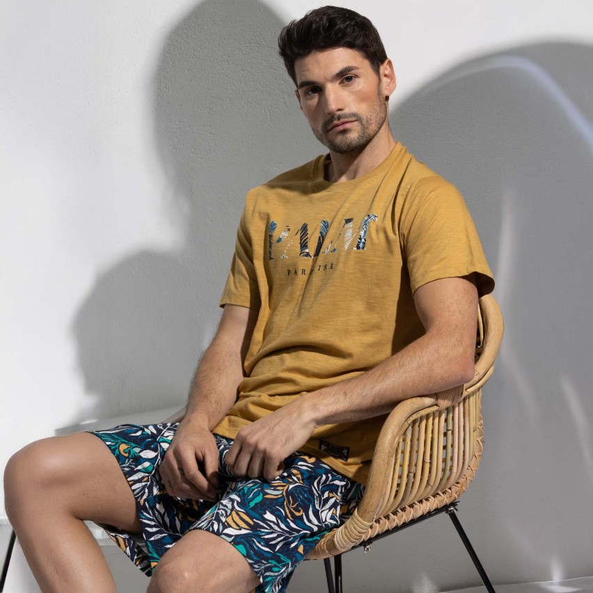 Pigiama uomo fantasia tropicale cotone Admas 64765