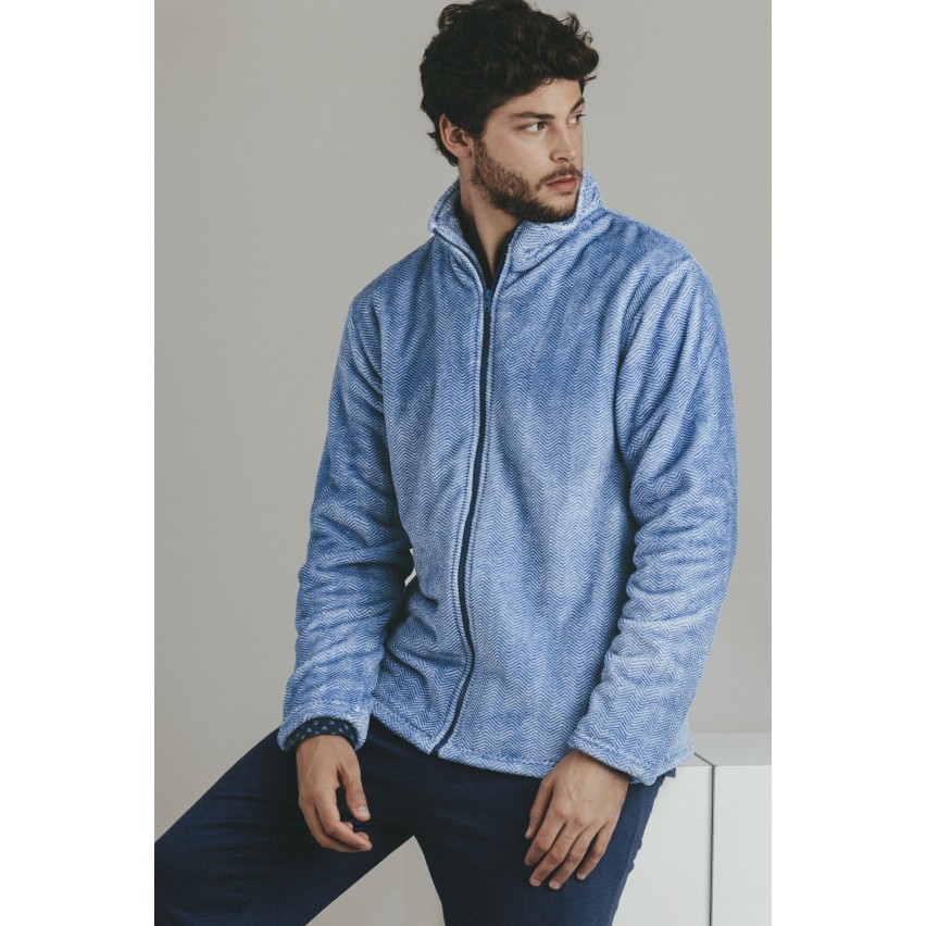 Giacca da camera con zip a collo alto uomo Admas 67053