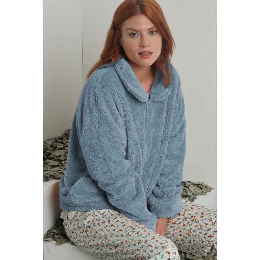 Giacca donna con zip Admas pile di coral 67097