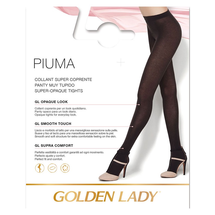 Collant Golden lady Piuma super coprente caldo morbido