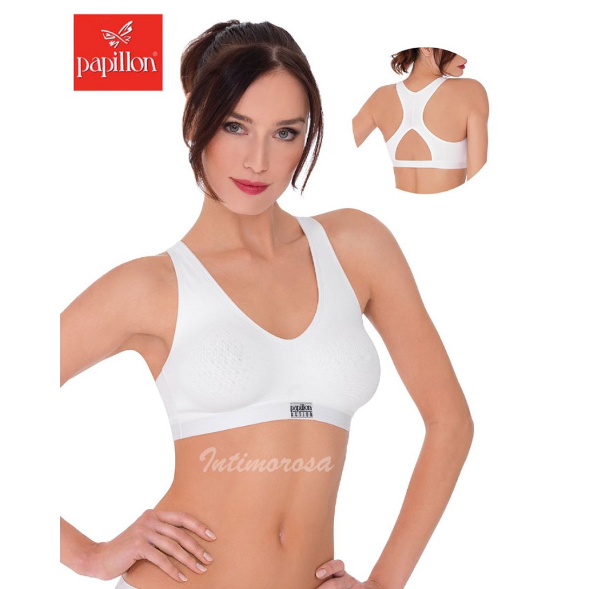 Reggiseno Papillon sportivo 1360 microfibra incrocio posteriore