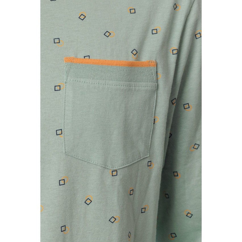 Pigiama uomo 100% cotone Cippi 0479-S23 salvia blu