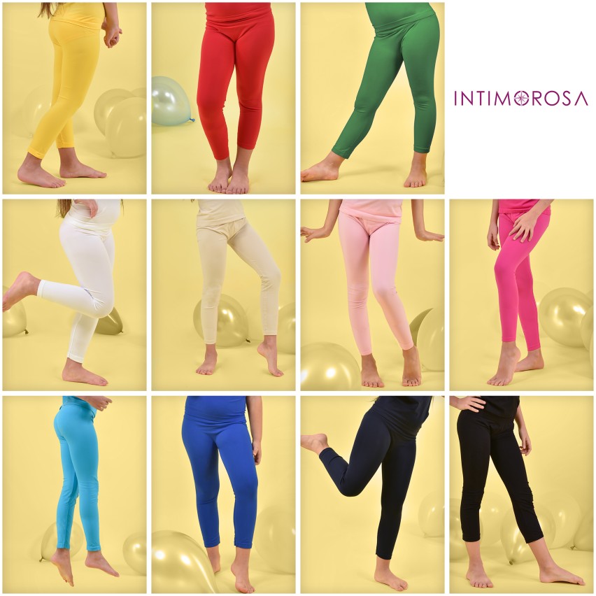 Leggings bimba Intimorosa in microfibra elasticizzata