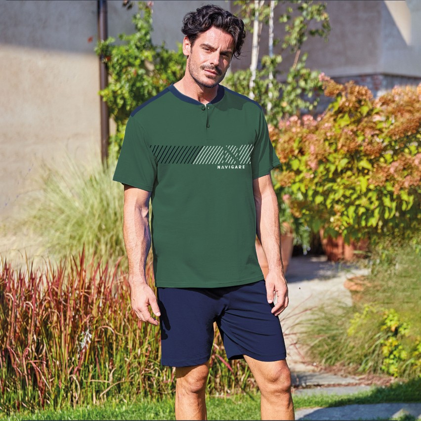 Pigiama uomo Navigare cotone estivo corto B2141645