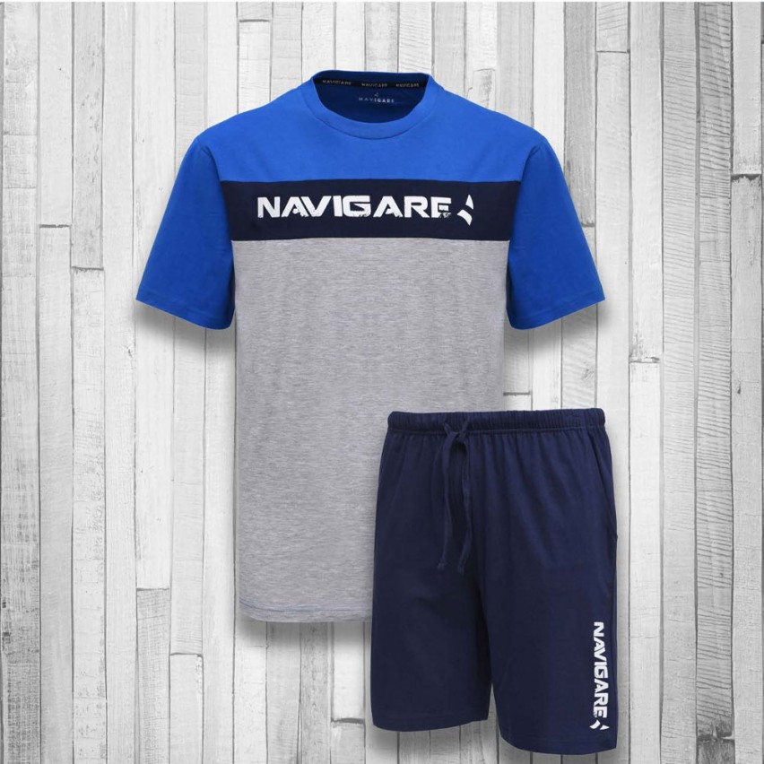 Pigiama uomo estivo T-shirt + pantaloncino Navigare B2141666