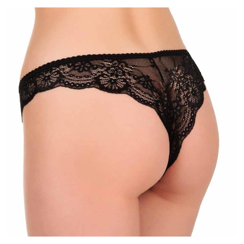 Brasiliana donna Jadea 1628  in pizzo vita bassa 3 pz.