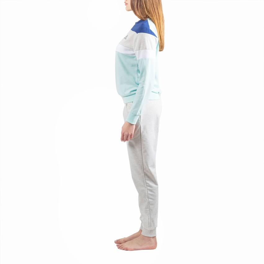 Pigiama donna stile tuta Kappa KWS 22971 cotone cielo