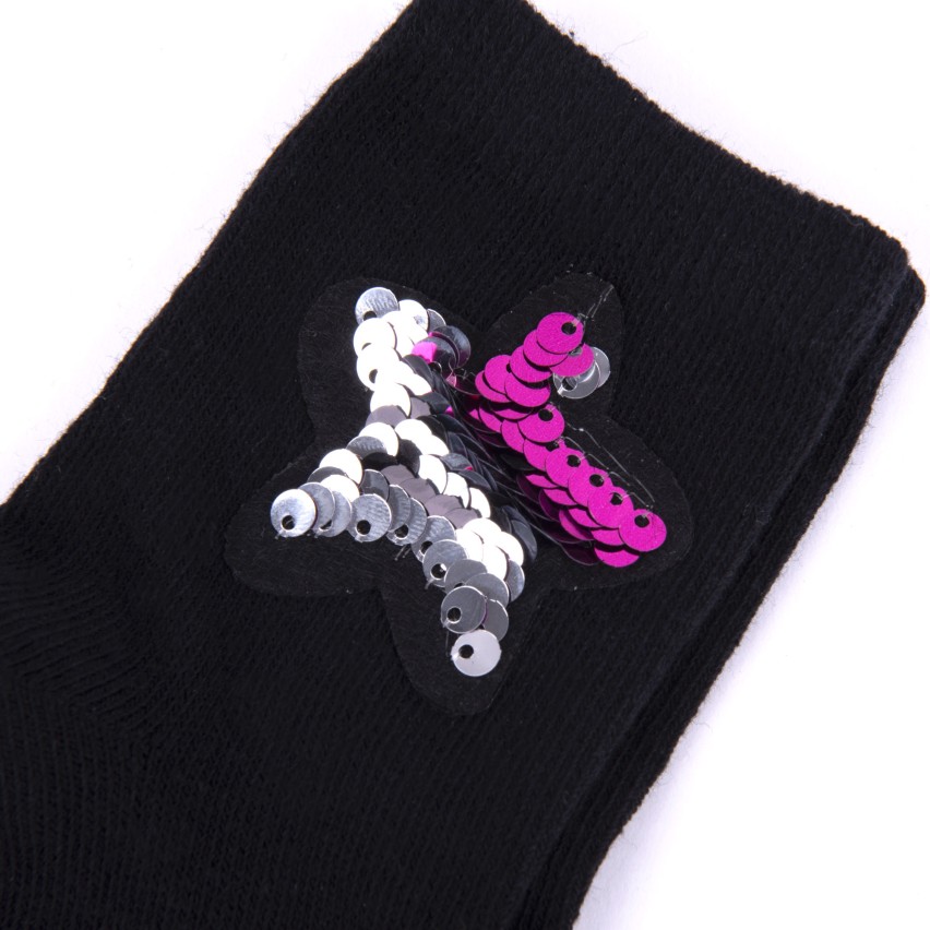 Calze corte bambina Meritex 4575 stellina caldo cotone 6 pz