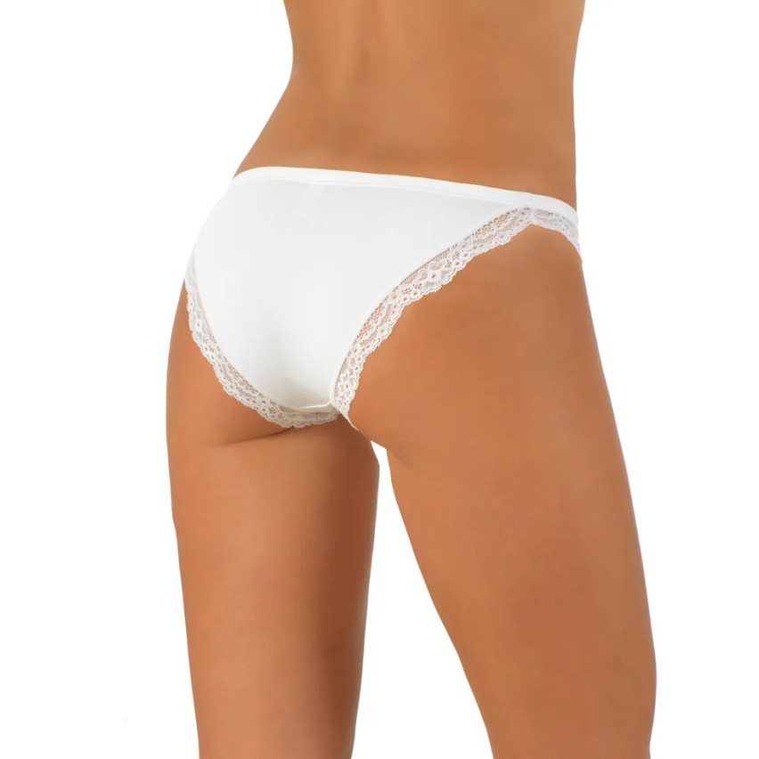 Slip donna tanga Risveglia i sensi 342 cotone modal e pizzo 6 pz
