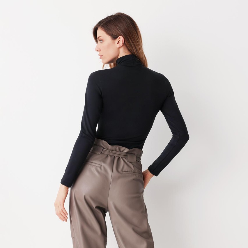 Maglia donna lupetto cotonella 3511 in caldo cotone elasticizzato