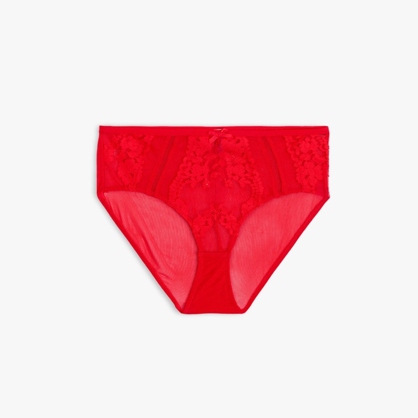 Slip donna in tulle semitrasparente e pizzo Admas 41712