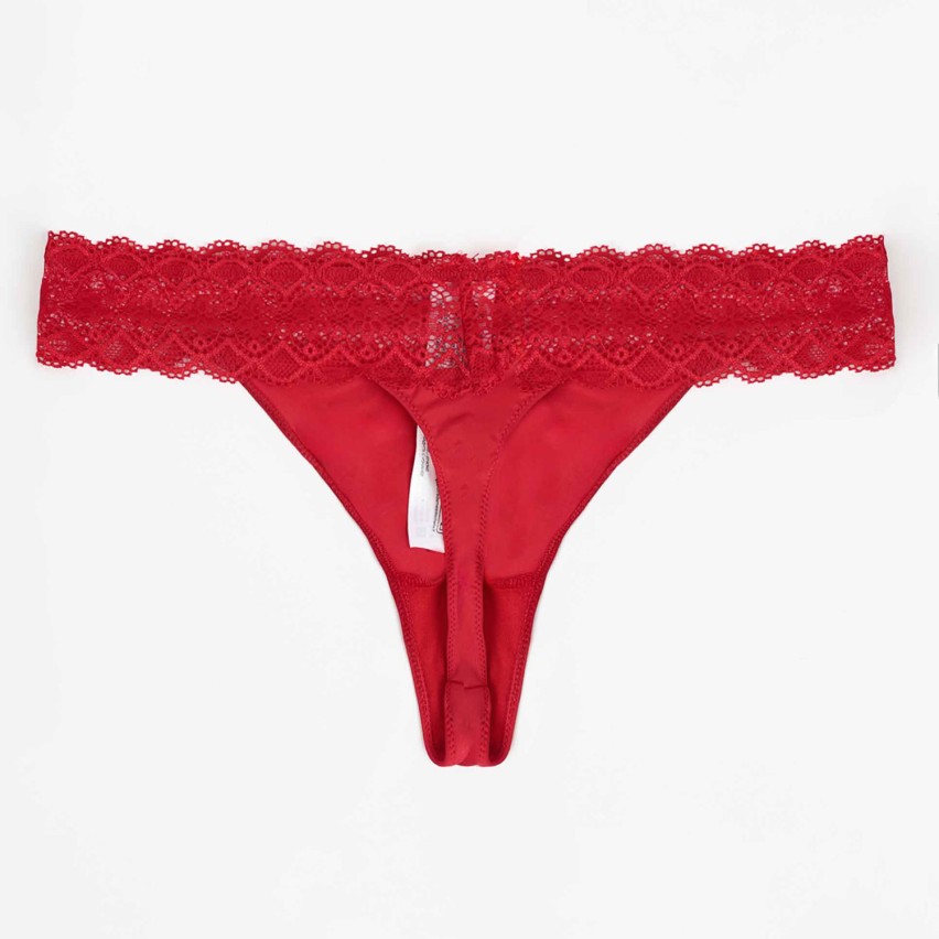 Perizoma donna con pizzo rosso Admas 42716