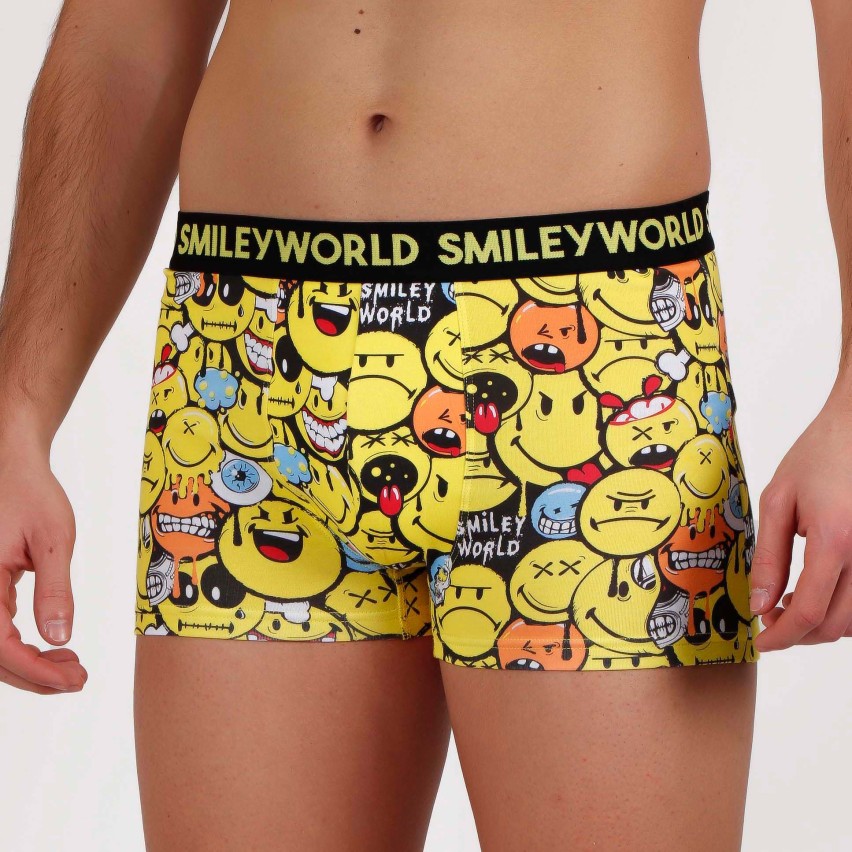 Boxer fantasia in cotone emoji Smiley World 48369 - 2 pezzi