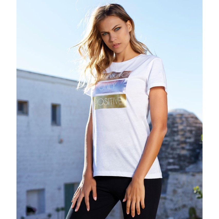Maglia jadea moda 4944 maniche corte casual in cotone