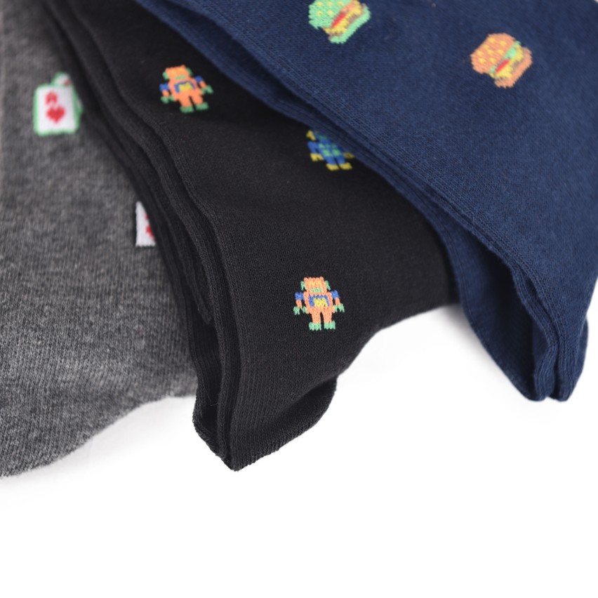 Set Calze lunghe assortite caldo cotone Meritex centenario 6 paia 