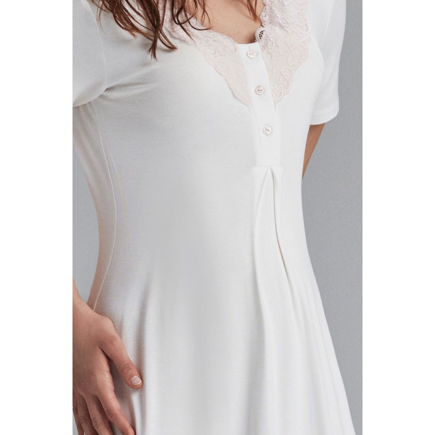 Camicia da notte Admas 51356 mezza manica fibra di bamboo 