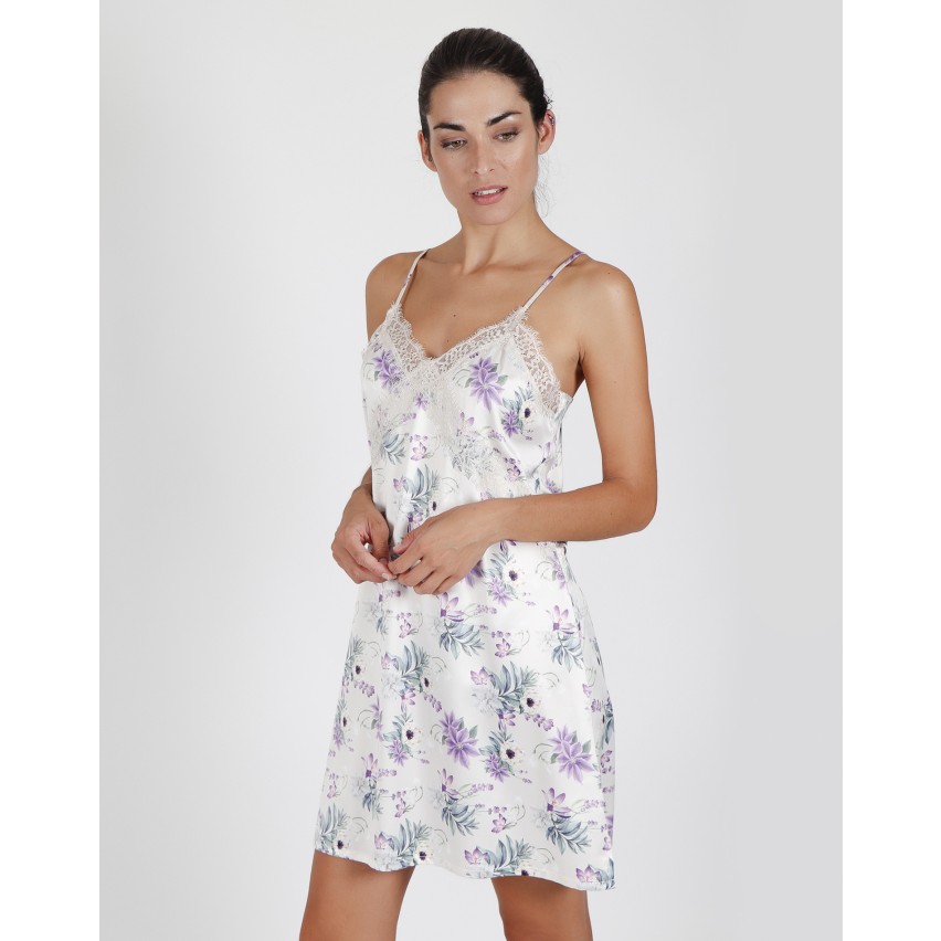 Camicia da notte donna Admas 51461 stampata
