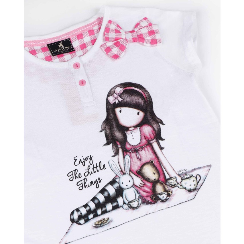 Camicia da notte bambina estivo Santoro Gorjuss 51537 rosa