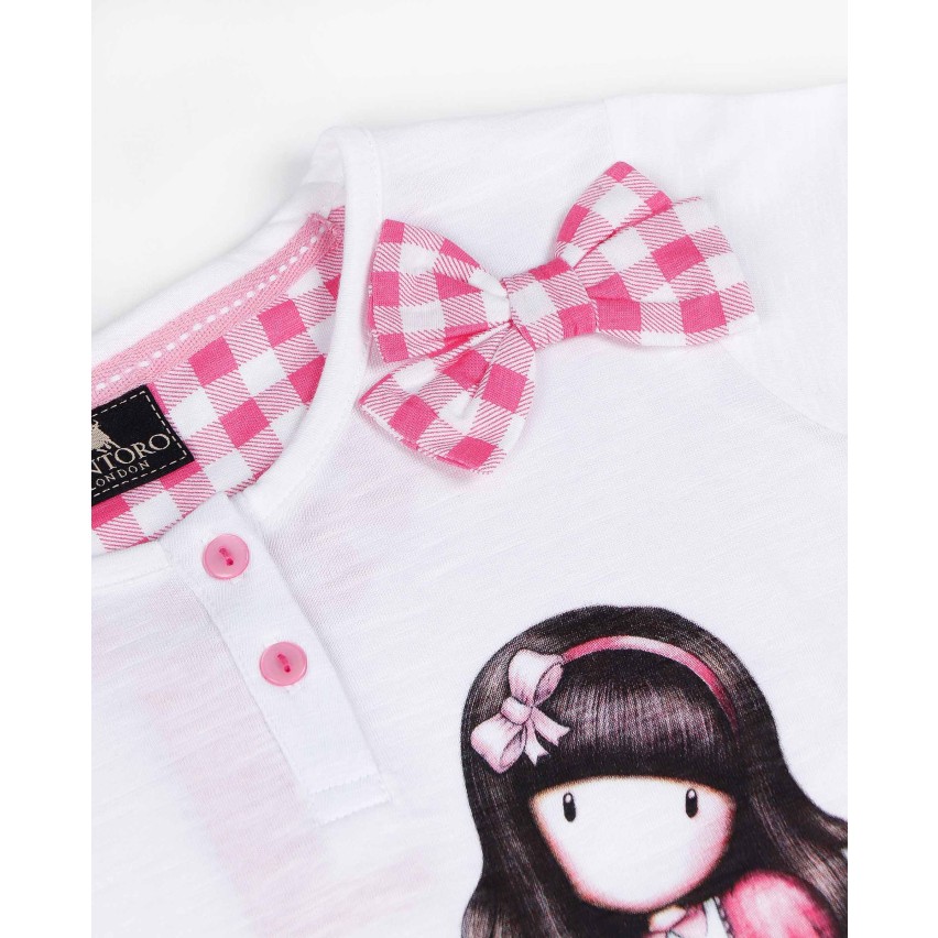 Camicia da notte bambina estivo Santoro Gorjuss 51537 rosa