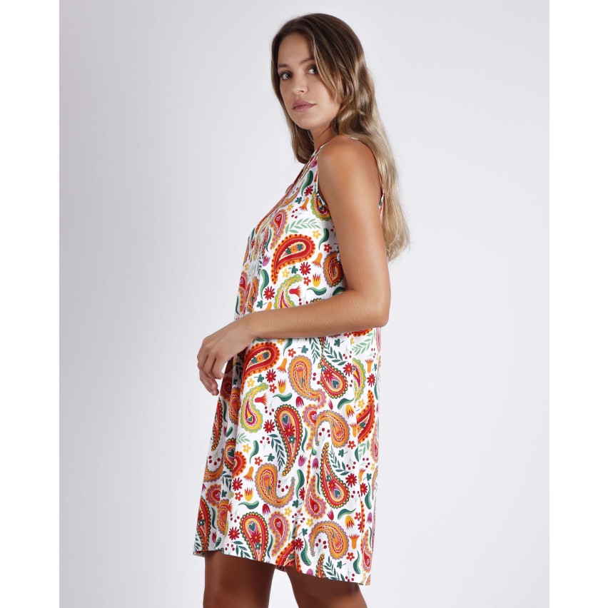 Camicia da notte vestitino donna estivo Admas 51541 fantasia