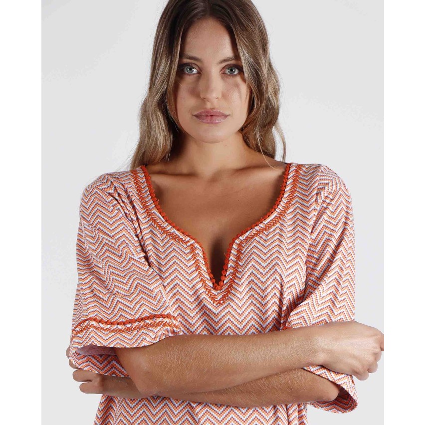 Camicia da notte vestitino donna estivo Admas 51563 arancione