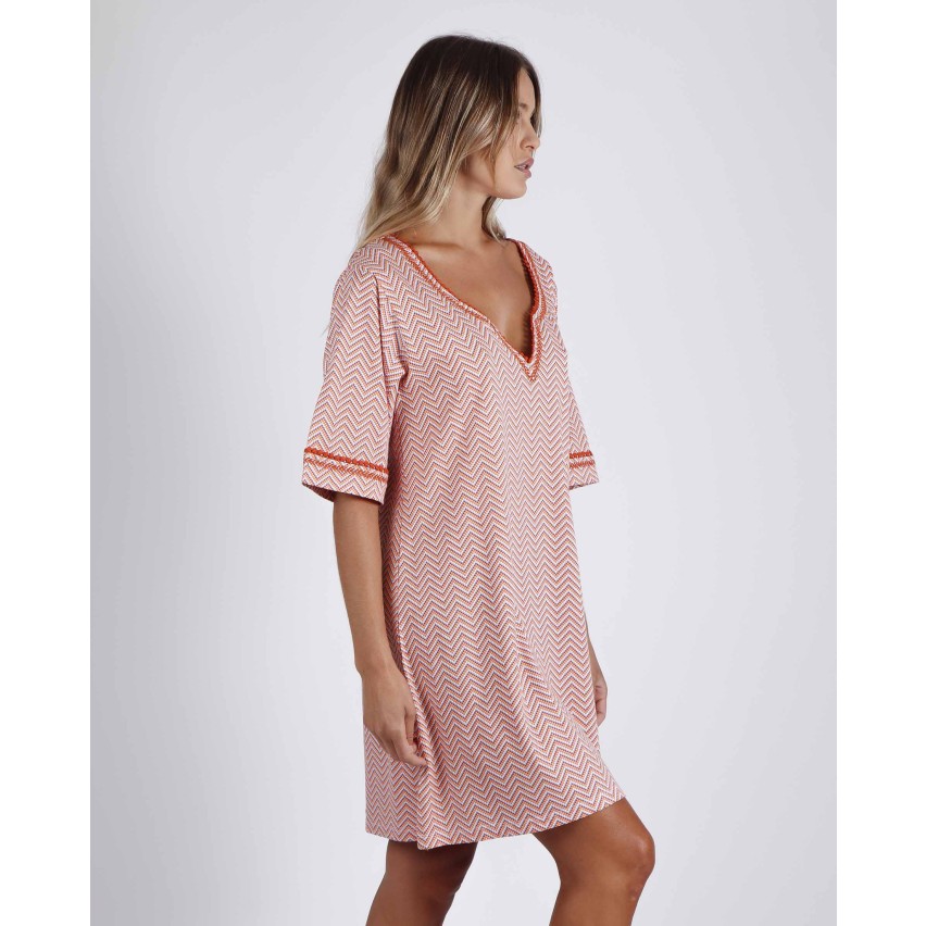 Camicia da notte vestitino donna estivo Admas 51563 arancione