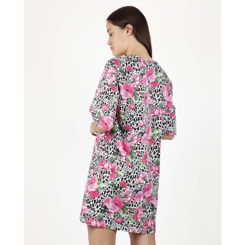 Camicia da notte vestitino donna estivo Admas 51585 leopardato fucsia