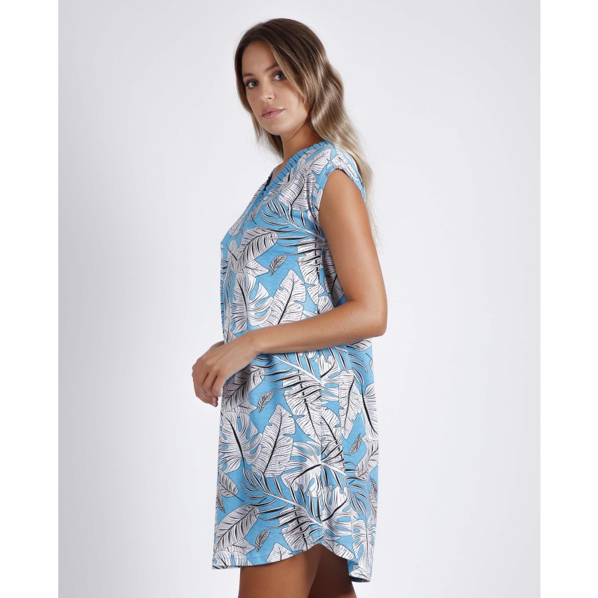 Abitino donna estivo Admas 51587 azul cotone