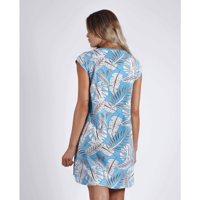 Abitino donna estivo Admas 51587 azul cotone