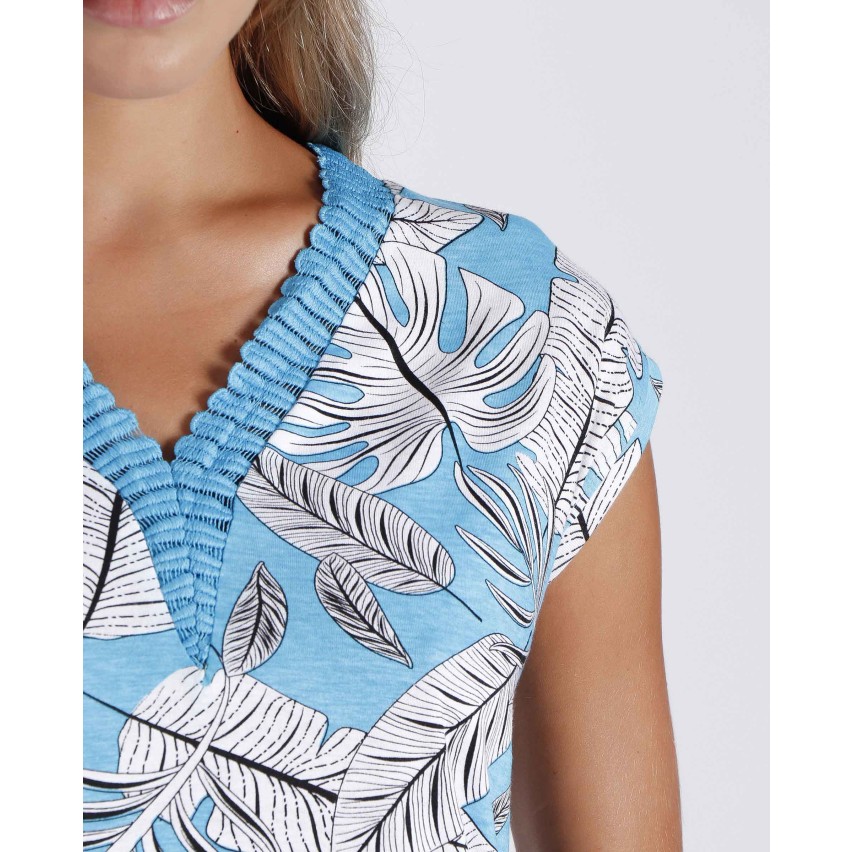 Abitino donna estivo Admas 51587 azul cotone