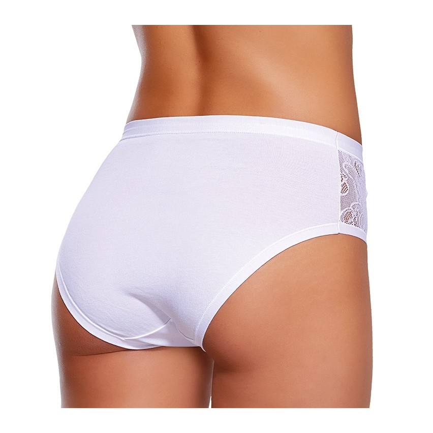 Slip donna Jadea vita alta 533 cotone modal e pizzo 3 pezzi