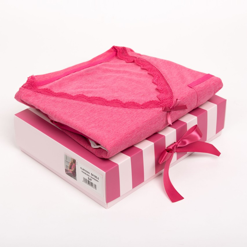 Pigiama donna estivo Admas 54195 cotone viscosa rigato fucsia
