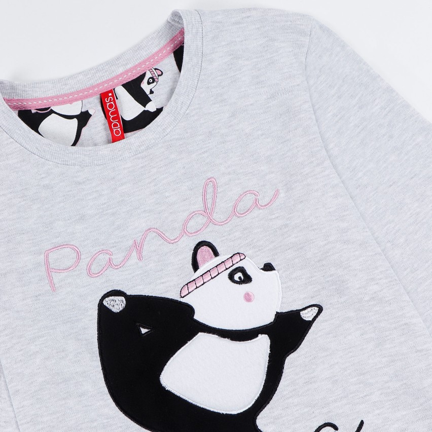 Pigiama bambina caldo cotone Admas 55207 panda