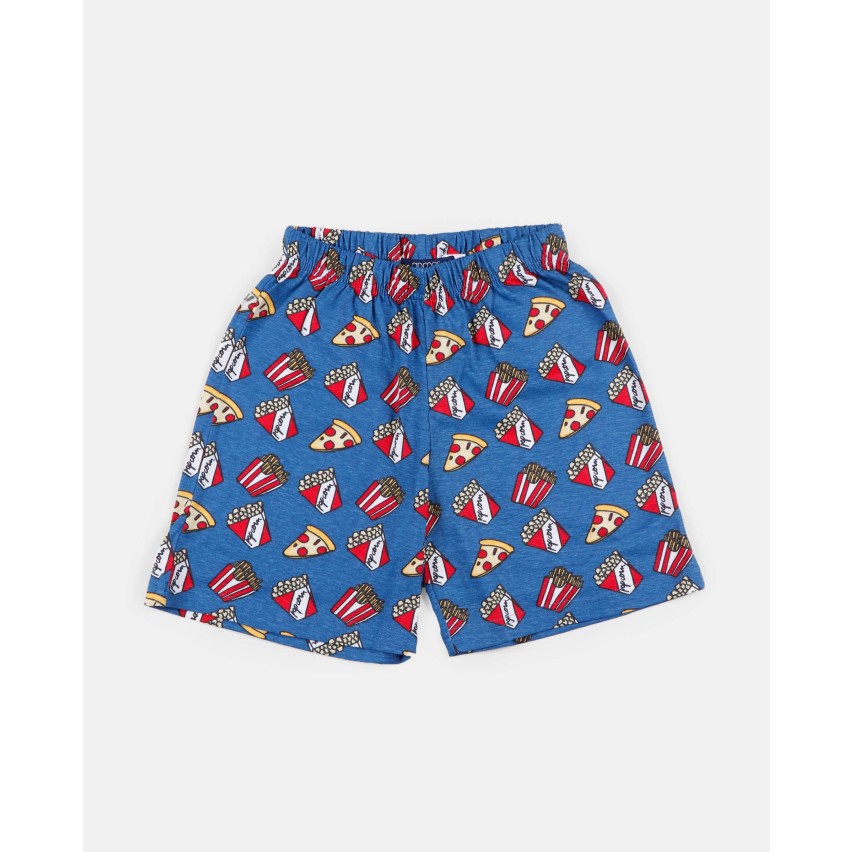 Pigiama bambino corto Admas 55348 azzurro stampato
